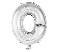 Palloncino Mylar Lettera O Argento Grande 40'' 101 cm