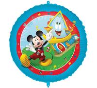 Palloncino Mylar Mickey Mouse azzurro e rosso 18'' 46 cm