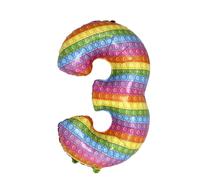 Palloncino Mylar Numero 3 Pop It Grande 33'' 85 cm