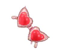 PALLONCINO pallone in foil Mylar a OCCHIALI CUORE 115,5x52cm