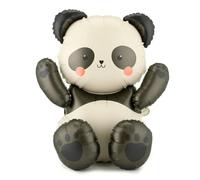 Palloncino Panda PartyDeco 67 x 71 cm - Palloncino grande in lamina a forma di panda, per baby shower e compleanno, decorazione per feste a forma di animale carino