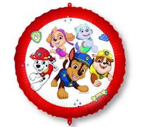 Palloncino Paw Patrol in Mylar, 46 cm, con Cannuccia di Carta, Peso e Nastro Inclusi