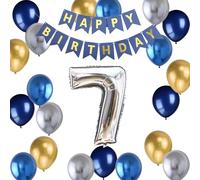 Palloncino per 5° compleanno, blu, 5 decorazioni per compleanno, Happy Birthday, palloncini in pellicola, numero 5, palloncini 5 decorazioni per compleanni, 5 anni (7)