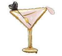 Palloncino per feste in vetro da cocktail, ad elio, per addio al nubilato, compleanno, decorazione per cocktail party