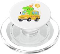 Palloncino per festeggiare il 2° compleanno, dinosauro, scuol PopSockets PopGrip per MagSafe