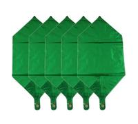 Palloncino Quadrato 24 Pollici 4d in Alluminio, 5 Pezzi | Verde, Riutilizzabile, per Compleanno e Banner Sospesi, Decorazione per Festa