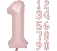 Palloncino rosa 40 pollici opaco rosa numero palloncini 1 ragazza compleanno palloncini rosa elio pellicola Mylar palloncino decorazione compleanno festa banchetto decorazione numero 1