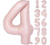 Palloncino rosa 40 pollici opaco rosa numero palloncini 4 ragazze compleanno palloncini rosa elio pellicola Mylar palloncino decorazione compleanno festa banchetto decorazione numero 4
