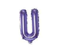 Palloncino viola a forma di lettera da 40,6 cm, decorazione per feste di compleanno, matrimoni, anniversari, U