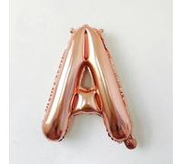 Palloncino XXL in pellicola, 100 cm, lettera oro rosa, A-