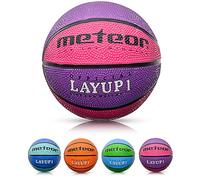 meteor Pallone Basket Palla da Basketball - Dimensione Bambini Giovani Ideale per Allenamento e Divertimento - Gonfiabili Pallacanestro Mini con Superficie Antiscivolo Layup