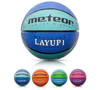 meteor Pallone Basket Palla da Basketball - Dimensione Bambini Giovani Ideale per Allenamento e Divertimento - Gonfiabili Pallacanestro Mini con Superficie Antiscivolo Layup