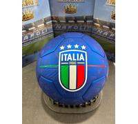 Pallone Calcio Italia FIGC Cuoio Misura N°5 Palla Azzurri Originale Ufficiale