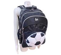Pallone Calcio Zaino Scuola Elementare Tempo Libero Campeggio Ragazzo 46x34x20cm