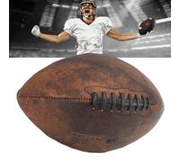 Pallone da Allenamento, Pallone da Rugby in PU Misura 9, Cucito a Mano, per Scuola di Calcio, Calcio Vintage All'aperto, per Partite di Calcio, per Appassionati di Calcio