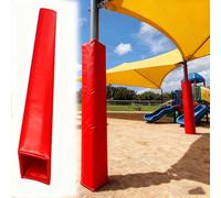 Pallone da basket - imbottitura per parco giochi per palo quadrato, protezione per giocatori interni/esterni, copertura durevole per palo