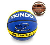 Pallone da basket Mondo-Basket SB-Pro 5, colore arancione e giallo, misura 5 (13734)