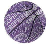 Pallone da Basket Personalizzato con Nome, Pallacanestro Personalizzato con Nome Stampato Su tutta la Superficie, Taglia 7/5 (29,5"/27,5"), Regali di Compleanno, Regali per gli Appassionati di Basket
