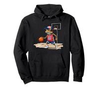 Pallone da Basket Puerto Rico Patriotic Flag Boricua Fun Pallacanestro Felpa con Cappuccio