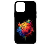 Pallone da Basket Splash Art - Design colorato Custodia per iPhone 12 mini