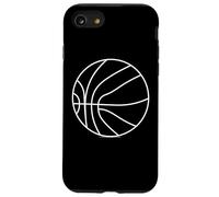 Pallone da basket una linea di disegno Sport tempo libero Custodia per iPhone SE (2020) / 7/8