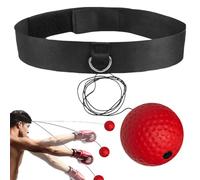 Pallone da boxe con fascia, set di fasce per palloni riflessi da boxe,Palla React Reflex per allenamento per adulti - I principianti migliorano la velocità e la coordinazione occhio-mano Palla ri