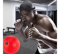 Pallone da boxe, fascia per pallone da boxe, Fascia regolabile per esercizi di, Set di fasce per capelli con palla riflessa da senza trapano per migliorare le competenze dei principianti, at