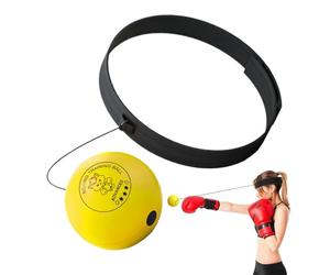 Pallone Da Boxe - Pallone Da Allenamento Per Boxe | Ɓoxing Reflex Baļl, Strumento Per Fascia Regolabile, Allenatore Per La Coordinazione Della Velocità Dei Pugni Per Principianti Con Corda Elastica |