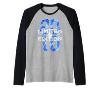 Pallone da Calcio 16 Anni, Edizione Limitata 2010, per Il 16° Compleanno Maglia con Maniche Raglan