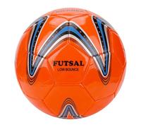 Pallone da calcio a 5 indoor Linkidea taglia 4 a basso rimbalzo (arancione e blu)