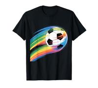 Pallone da Calcio Arcobaleno Volante Che Taglia l'aria Maglietta