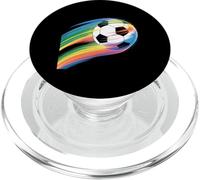 Pallone da calcio arcobaleno volante che taglia l'aria PopSockets PopGrip per MagSafe