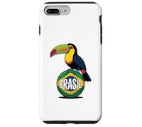 Pallone da calcio Brasile Pride bandiera Brasile Tucano Custodia per iPhone 7 Plus/8 Plus