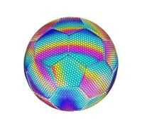 Pallone Da Calcio Che Si Al Buio - Pallone Da Calcio Luminoso Riflettente 21,5x21,5 Cm Per Giochi Notturni E Allenamenti, Giocattolo Da Calcios Illuminato Ad Alta Visibilità, Materiale PU Dur