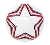 Pallone da Calcio da Allenamento o Partita Colore Bianco con Stella Misura 5