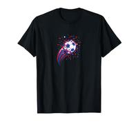 Pallone da Calcio dinamico, frammenti frantumati, Stelle e coriandoli Maglietta