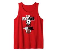 Pallone da Calcio Divertente con Scritta This Is Football This Is Run Canotta
