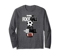 Pallone da Calcio Divertente con Scritta This Is Football This Is Run Maglia a Manica
