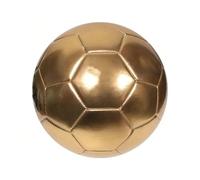 Pallone da calcio dorato, taglia 5 - Pallone da calcio per studenti, realizzato in materiale PVC cucito a macchina, adatto per uso interno ed esterno, ideale per allenamenti di calcio, tempo libero e