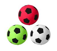 Pallone Da Calcio : Ferma Il Rumore Interno E Gioca In Sicurezza | Set Spugna Morbida Da 3 Pezzi | Schiuma Ad Alta Densità Da 7 Cm X 7 Cm, Superficie Rivestita In Silicone Non Tossico