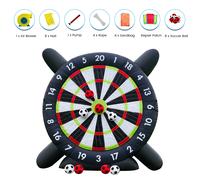 Pallone da calcio gonfiabile gigante alto 10 piedi con freccette con pallone da calcio da 8 pezzi e parco giochi commerciale per bambini