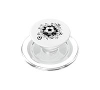 Pallone da calcio grafico verde con schizzi di PopSockets PopGrip per MagSafe