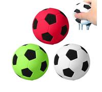 Pallone da calcio in formato mini | Set di 3 Palloni Giocattolo in Spugna Morbida - Palline rimbalzanti - per Relax Casa Esterno Scuola Feste Compleanno