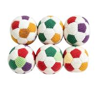 Pallone da calcio in peluche per adulti presenta vivaci motivi sportivi e un resistente materiale in pile Ideale per giochi al chiuso e all'aperto nonché come bomboniera per feste (B-6 pezzi)