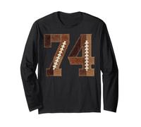 Pallone da Calcio in Stile retrò, Numero 74 Maglia a Manica