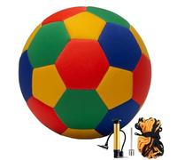 Pallone da calcio indoor - Attrezzature sportive per allenamento | Pallone | Pallone da calcio silenzioso, misura 4. Una palla da interni con pompa e borsa a rete, perfetta per dribble e giocolieri. Un