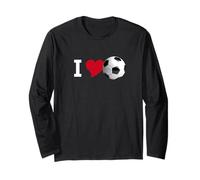 Pallone da Calcio io Gioco Amore Palla Prato cancello Coppa del Mondo Maglia a Manica