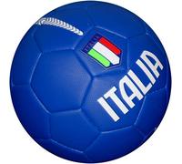 Pallone da Calcio Italia con Stemma della Federazione Italiana Giuoco Calcio - Taglia 5 - Idea Regalo (Blu)