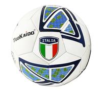 Pallone da Calcio Italia da Allenamento o Partita Colore Bianco con Scudetto Tricolore Misura 5 Regolamentare