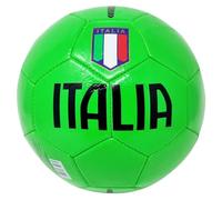 Pallone da Calcio Italia da Allenamento o Partita Colore Verde con Scudetto Tricolore Misura 5